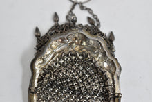Load image into Gallery viewer, Sterling Silver Victorian Repousse Cherub Dove Mesh Coin Purse