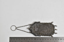 Load image into Gallery viewer, Sterling Silver Victorian Repousse Cherub Dove Mesh Coin Purse