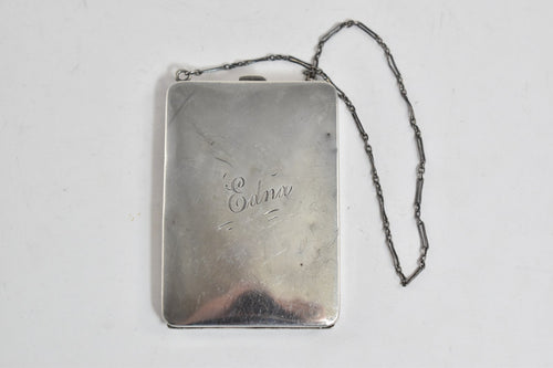 Sterling Silver Elgin Edna Engraved Coin Purse Case