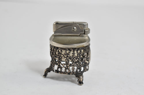 Sterling Silver Ornate German Floral Filigree Lighter