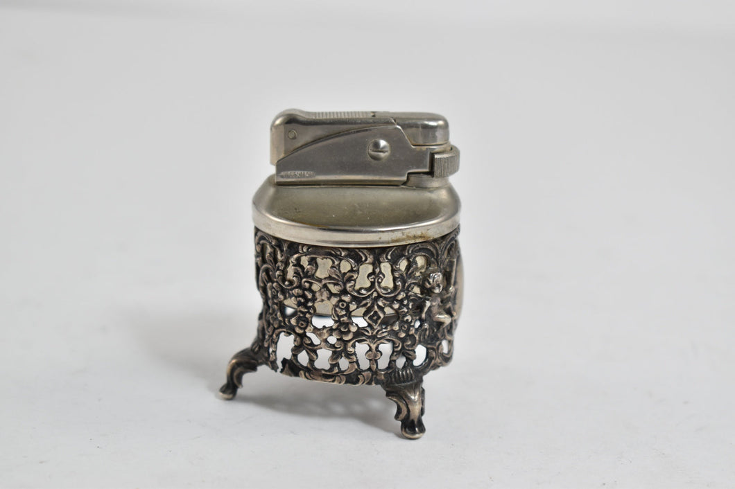 Sterling Silver Ornate German Floral Filigree Lighter