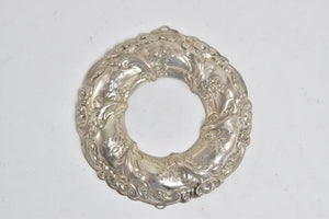 Sterling Silver Gorham 1989 Wreath Archive Christmas Ornament