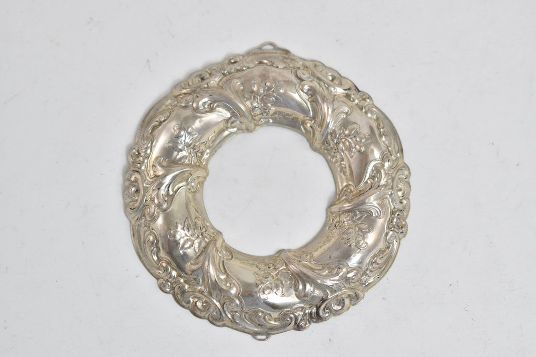 Sterling Silver Gorham 1989 Wreath Archive Christmas Ornament