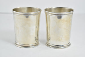 Sterling Silver The Red Mile Mint Julep Cup Set (2x) Marc J Scearce