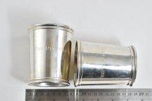 Load image into Gallery viewer, Sterling Silver The Red Mile Mint Julep Cup Set (2x) Marc J Scearce