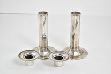 Load image into Gallery viewer, Sterling Silver Rand &amp; Crane Set of Candle Sticks (2x)