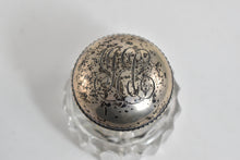Load image into Gallery viewer, Sterling Silver 1894 Gorham Monogram Lidded Inkwell