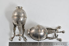 Load image into Gallery viewer, Sterling Silver Mate Heater Tea Set Ornate Set (2x)