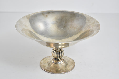 Sterling Silver CC Herman Ornate Raised Dish Candy Bowl