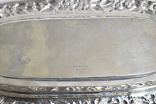 Load image into Gallery viewer, Sterling Silver S Kirk &amp; Son Hand Decorated Floral Butter Dish