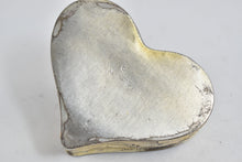 Load image into Gallery viewer, Silver Plated Rose Flower Pattern Heart Trinket Pill Box