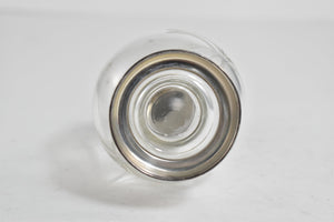 Sterling Silver Mid Century Glass Salt Pepper Shaker