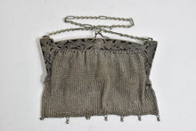 Load image into Gallery viewer, German Silver Ornate Floral Mesh Hand Bag Purse