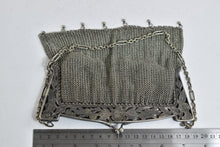 Load image into Gallery viewer, German Silver Ornate Floral Mesh Hand Bag Purse