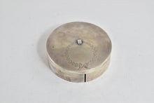 Load image into Gallery viewer, Sterling Silver Birks Sterling Wreath Round Pill Trinket Box