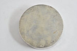 Sterling Silver Birks Sterling Wreath Round Pill Trinket Box