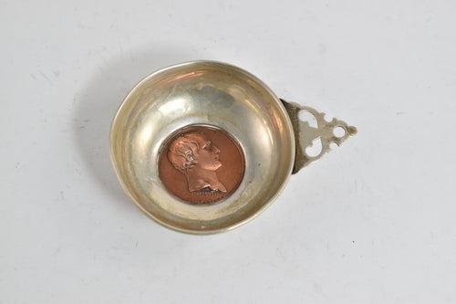 Sterling Silver Cartier Pouringer Bronze Italian Coin Baby Bowl