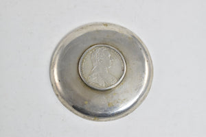 Sterling Silver Austria Maria Theresa Thaler Coin Dish Ash Tray
