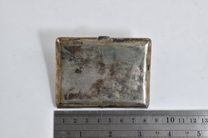 Sterling Silver Antique Thai Dancer Repousse Cigarette Case