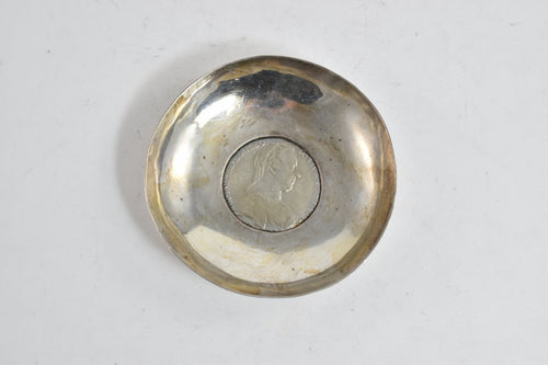 Sterling Silver Austria Maria Theresa Thaler Coin Dish Ash Tray
