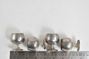Sterling Silver Gorham Sterling Set of Four Rounded Cordial Cups