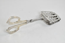 Load image into Gallery viewer, Sterling Silver R Blackinton &amp; Co Sterling Asparagus Serving Tongs