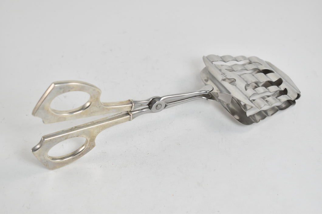 Sterling Silver R Blackinton & Co Sterling Asparagus Serving Tongs