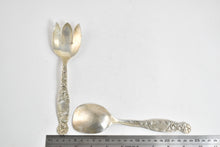 Load image into Gallery viewer, Sterling Silver Whiting &amp; Co Heraldic Pattern Serving Set