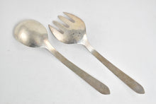 Load image into Gallery viewer, Sterling Silver Mid Century Mexican Salad Serving Set 2 Pcs.