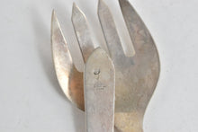 Load image into Gallery viewer, Sterling Silver Mid Century Mexican Salad Serving Set 2 Pcs.
