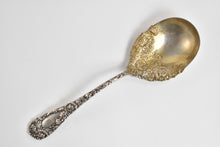 Load image into Gallery viewer, Sterling Silver A Stowell &amp; Co. 1850&#39;s Floral Casserole Serving Spoon