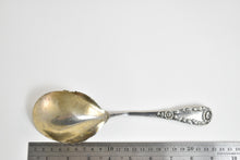 Load image into Gallery viewer, Sterling Silver A Stowell &amp; Co. 1850&#39;s Floral Casserole Serving Spoon