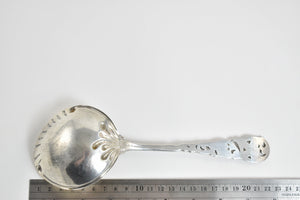 Sterling Silver Floral Engraved Gravy Sauce Ladle Spoon