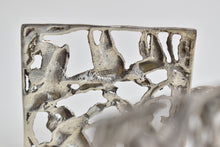 Load image into Gallery viewer, Sterling Silver Square Dove Pierced Serving Tongs