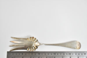 Sterling Silver Schulz & Fischer Ornate Serving Fork