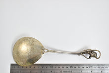 Load image into Gallery viewer, Sterling Silver Ornate Floral Motif Handmade Serving Spoon