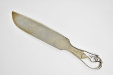 Load image into Gallery viewer, Sterling Silver Ornate Floral Motif Handmade Cake Knife