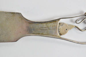 Sterling Silver Ornate Floral Motif Handmade Cake Knife