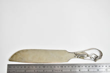 Load image into Gallery viewer, Sterling Silver Ornate Floral Motif Handmade Cake Knife