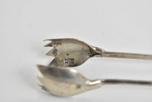 Load image into Gallery viewer, Sterling Silver Mexican Silver Tulip Serving Tongs