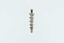 Load image into Gallery viewer, 14K 0.80 Ctw Diamond Tiered Drop Statement Pendant Yellow Gold