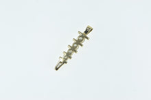 Load image into Gallery viewer, 14K 0.80 Ctw Diamond Tiered Drop Statement Pendant Yellow Gold