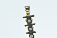 Load image into Gallery viewer, 14K 0.80 Ctw Diamond Tiered Drop Statement Pendant Yellow Gold