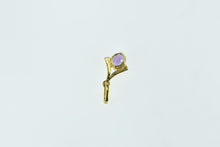 Load image into Gallery viewer, 18K Oval Amethyst Solitaire Vintage Classic Pendant Yellow Gold