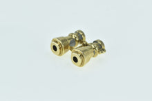 Load image into Gallery viewer, 14K 3D Binoculars Vintage Love Message Stanhope Charm/Pendant Yellow Gold