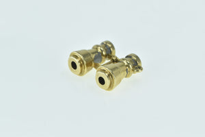 14K 3D Binoculars Vintage Love Message Stanhope Charm/Pendant Yellow Gold