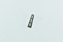 Load image into Gallery viewer, 14K Graduated Diamond Vintage Bar Statement Pendant White Gold
