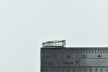 Load image into Gallery viewer, 14K Graduated Diamond Vintage Bar Statement Pendant White Gold