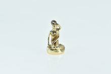 Load image into Gallery viewer, 14K Little Mermaid Statue Denmark Travel Souvenir Charm/Pendant Yellow Gold