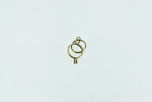Load image into Gallery viewer, 14K 3D Diamond Wedding Ring Set Bridal Marriage Charm/Pendant Yellow Gold
